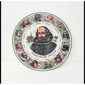 Royal Doulton Shakespeare Collectible Decorative Plate English China‎ T C 1041